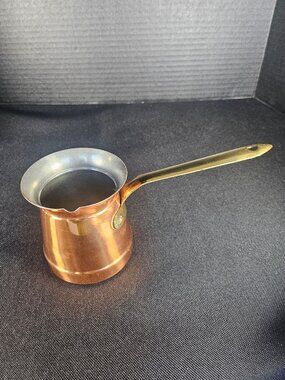 Vintage Copper Cezve Turkish Coffee Pot Middle Eastern